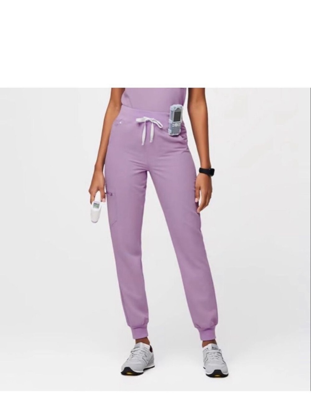 Figs Lavender dew Lounge Zamora joggers & Rafaela top Set